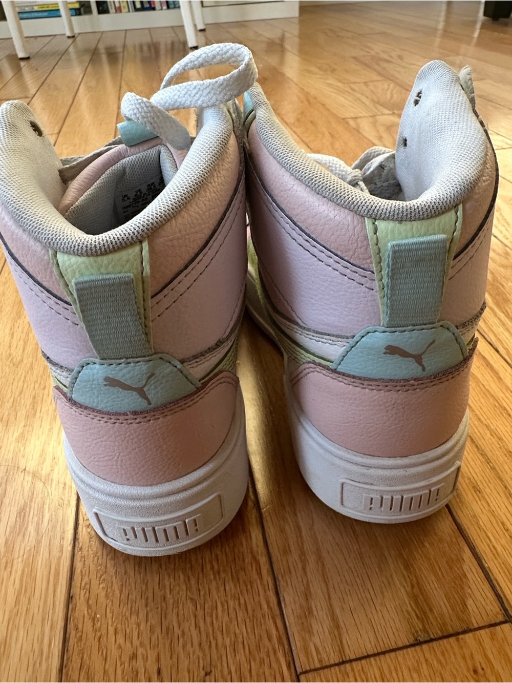 PUMA Karmen Rebelle Colorblock Mid Platform High Top Sneakers 6.5 - Picture 5 of 8